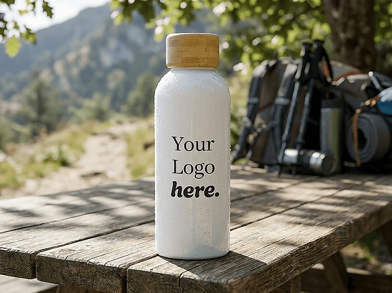 Insulated Bottle With Bamboo Lid