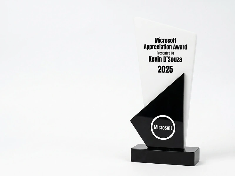Black and White Stone Trophy
