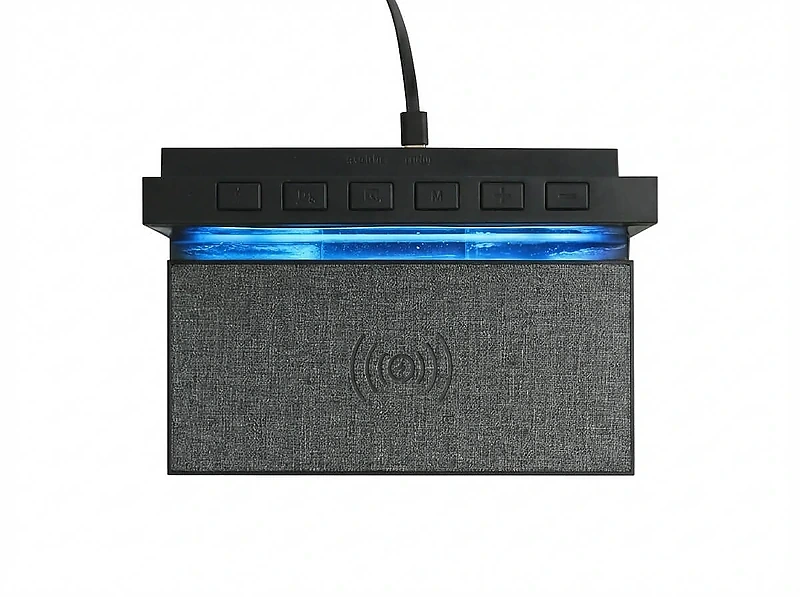 Alarm Clock, 15W Wireless Charger & Night Light