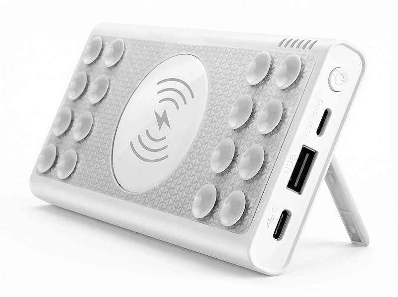 Wireless Power Bank 10000 mAh with Suction Cups