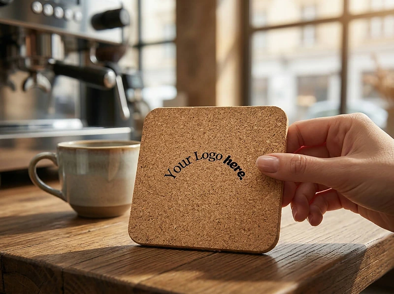 Cork Coasters with Cork Stand