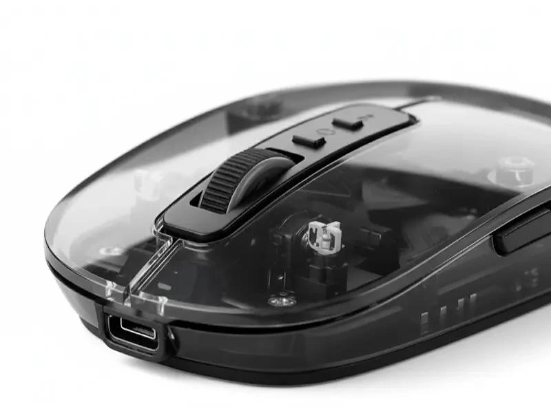 Transparent 3-Mode Wireless Mouse