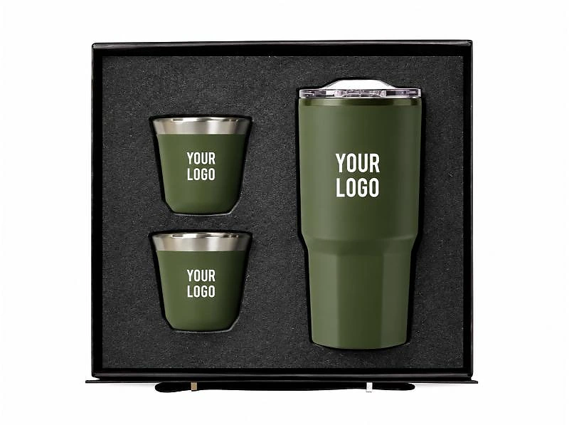 Trio Drinkware Gift Set – 3-Piece Stainless Steel Drinkware Set in UAE