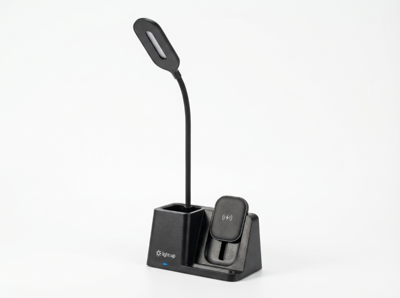 3-in-1 Wireless Charger with Desk Lamp & Pen Holder In UAE