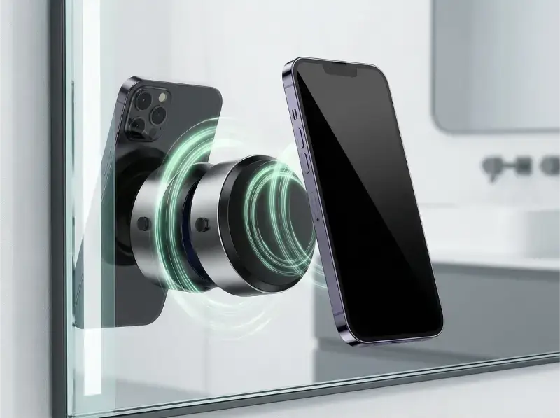 Magnetic Phone Holder with Mechanical Suction