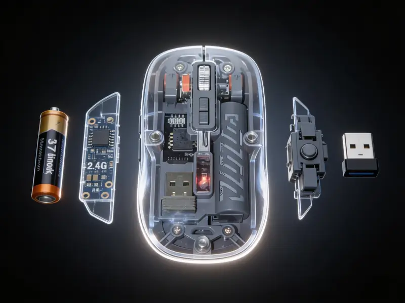 TRANSPARENT WIRELESS DUAL MODE MOUSE