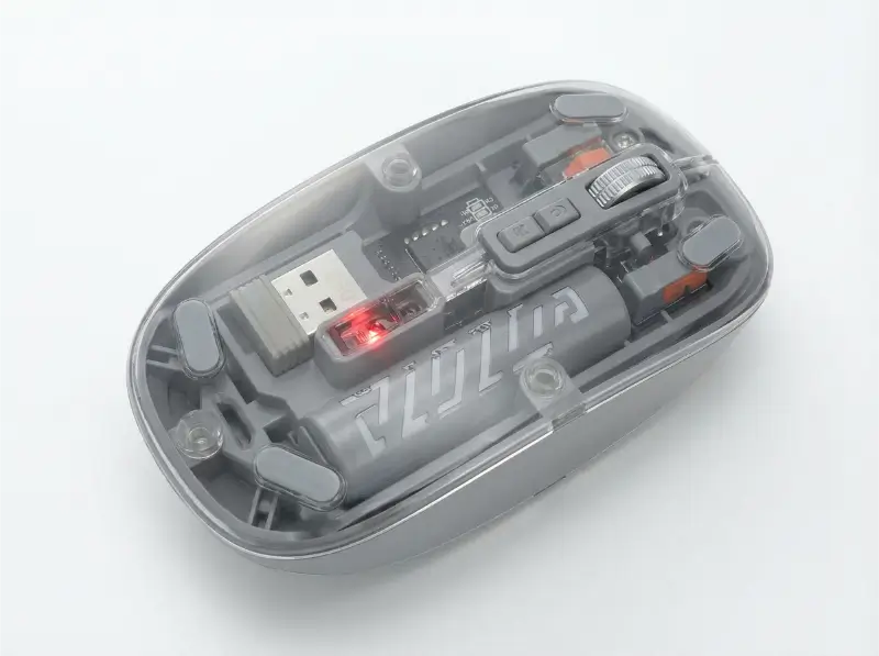 TRANSPARENT WIRELESS DUAL MODE MOUSE