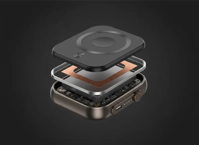 5000mAh Power Bank With 20W Fast Type-C Output & Wireless Charging