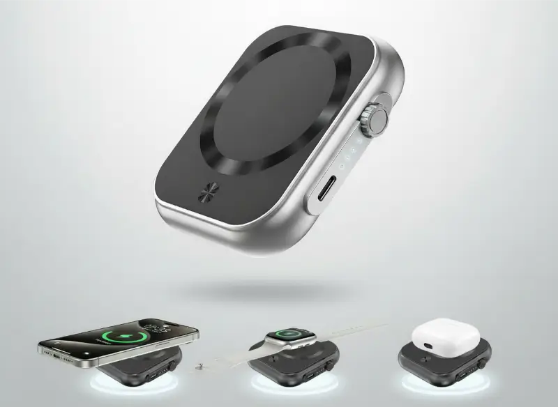 5000mAh Power Bank With 20W Fast Type-C Output & Wireless Charging