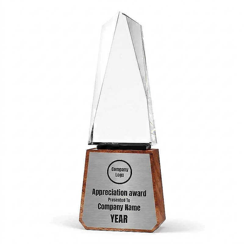 Tower Shaped Crystal Award