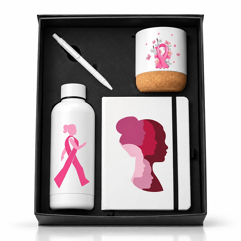 Breast Cancer Awareness White Promo Gift Set