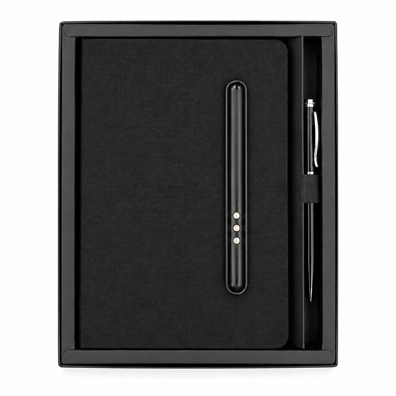 MAG Gift Set – Blue RPET Notebook and Premium Metal Pen