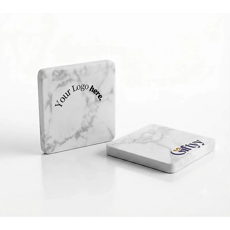 Giftology Set of 2 Marble Coasters