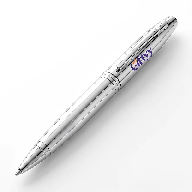 Cross Polished Chrome with Polished Chrome Appointments Ballpoint Pen (Blue Ink)