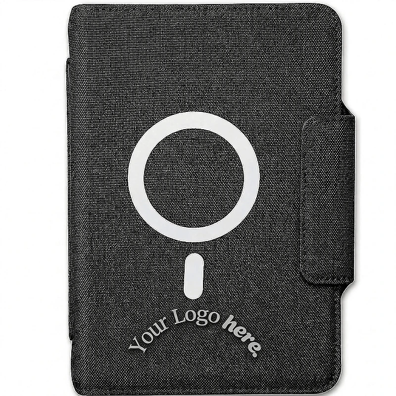 A5 Notebook Organizer with Power Bank, USB & MagSafe Charging