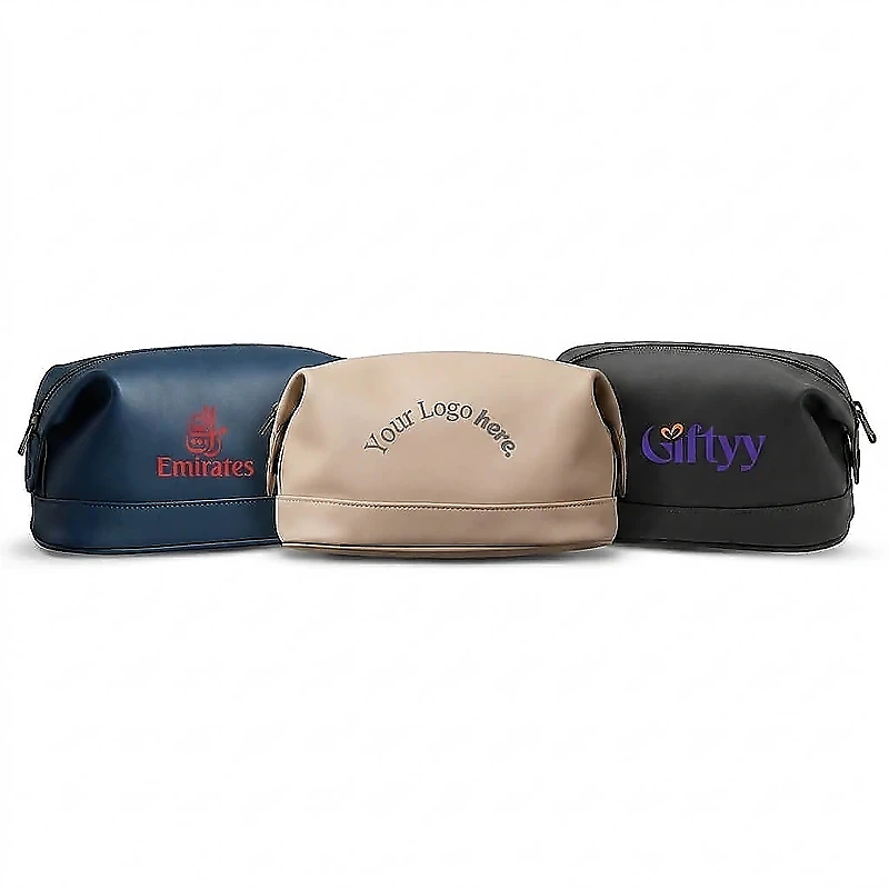 Nubuck PU Travel Wash Bag