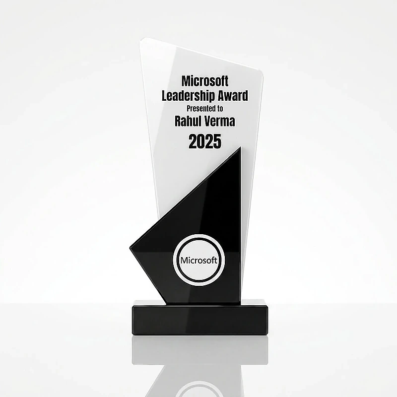 Black and White Stone Trophy