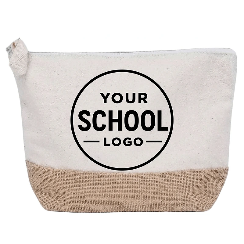 Cotton-Jute Zipper Pouch
