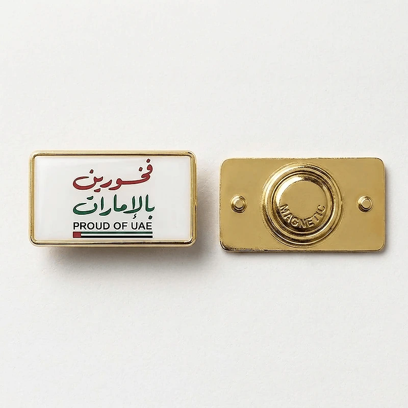Proud of UAE-Rectangular Magnetic Badge