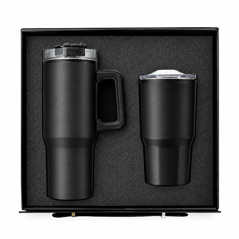 Sip Set Drinkware Gift Set – 2-Piece Stainless Steel Corporate Gift Set
