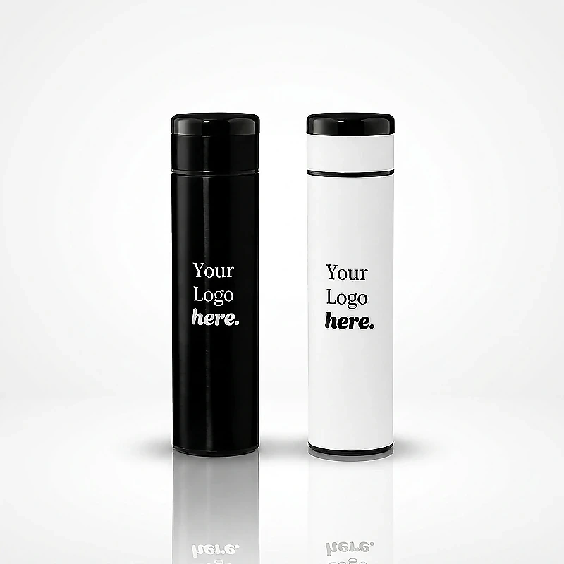 Vacuum Flask with Temperature Lid and Notebook Gift Set