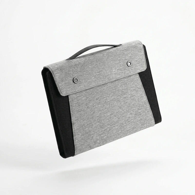 Versatile RPET Computer Bag with 5000mAh Wireless Charging Power Bank