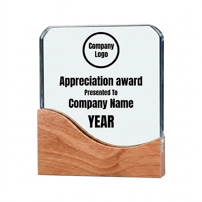 Square Crystal Award