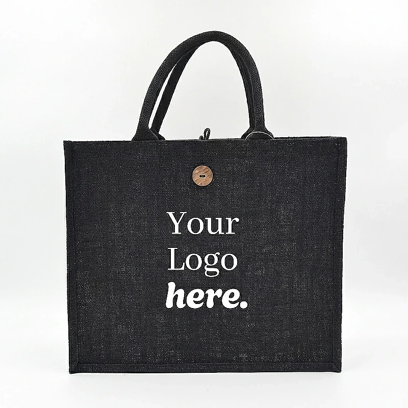 Laminated Jute Tote Bag