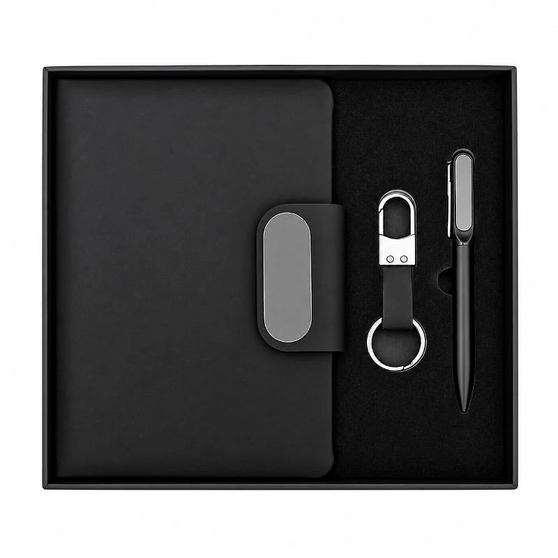 Luxury Executive Gift Set – 3-Piece Black Corporate Gift Set