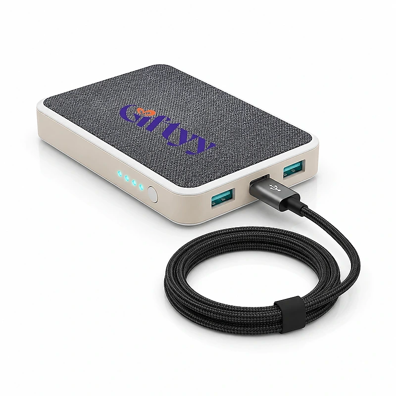 Recycled (PET + ABS) material Power Bank