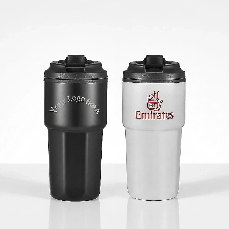 Giftology Steel/PP Double Wall Travel Mug 500ml