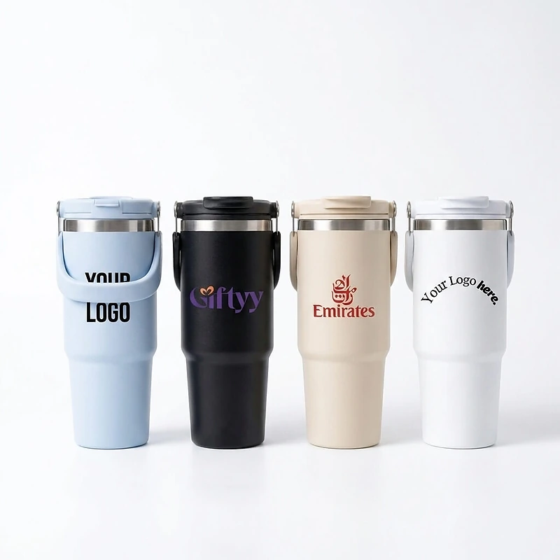 Tumbler with Handle and Sipper
