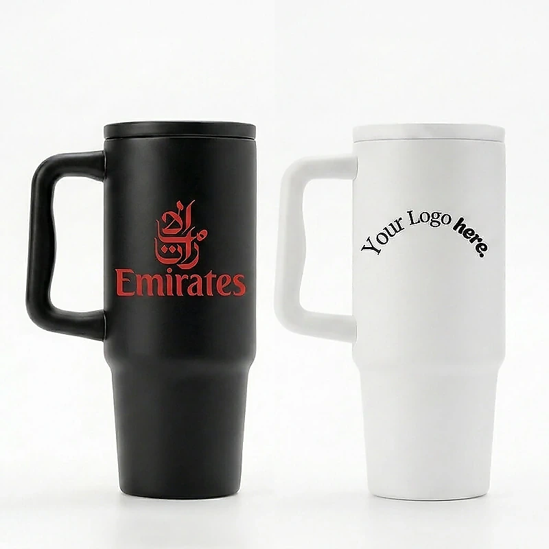 Recycled Stainless Steel Tumbler with Straw Lid