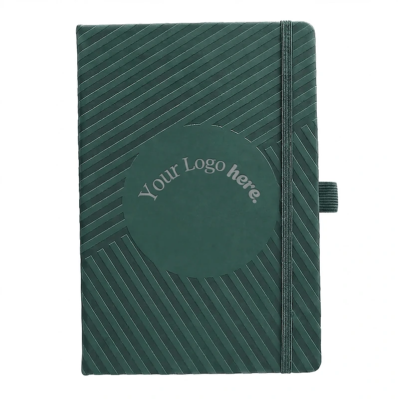 A5 Notebook with Wireless Charger and Debossed Design
