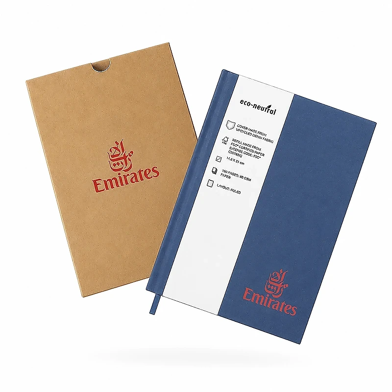 Eco-neutral Denim Paper Cover A5 Notebook