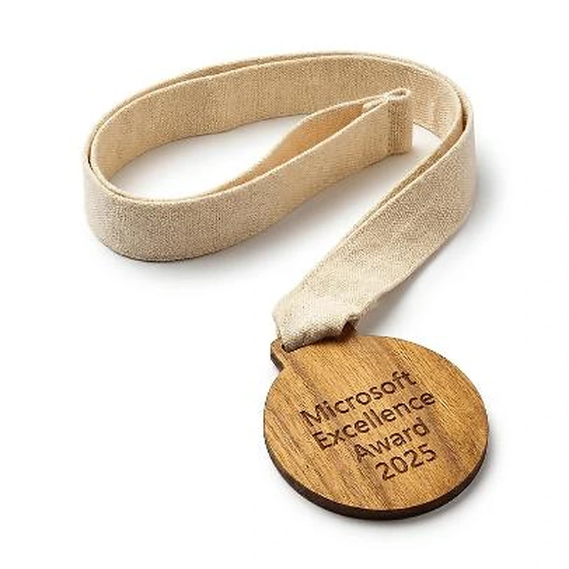 Lightweight Bamboo Medal