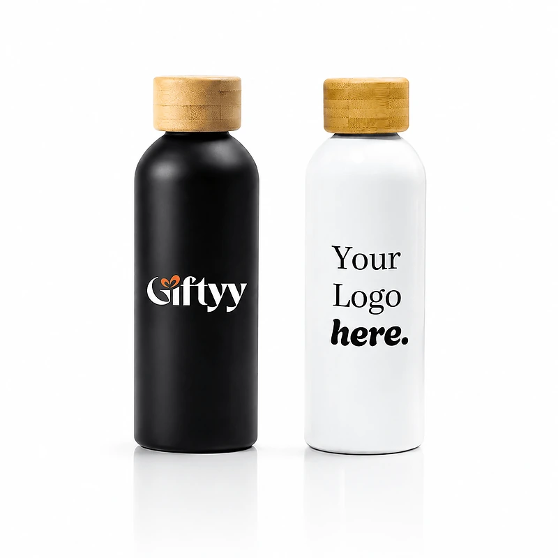Insulated Bottle With Bamboo Lid