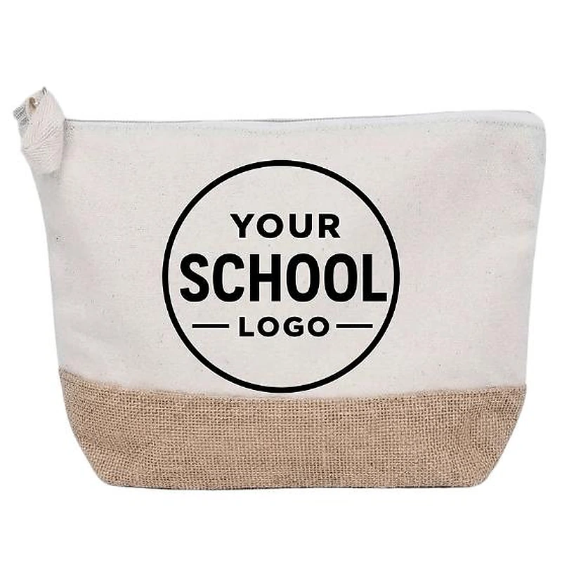 Cotton-Jute Zipper Pouch