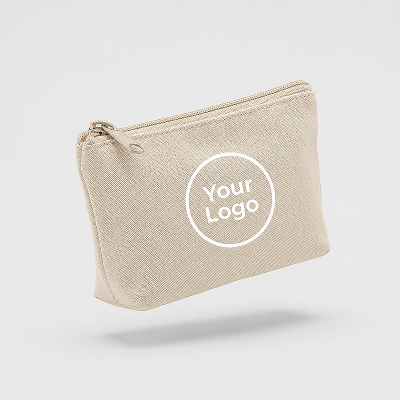 Cotton Pouch With Zipper