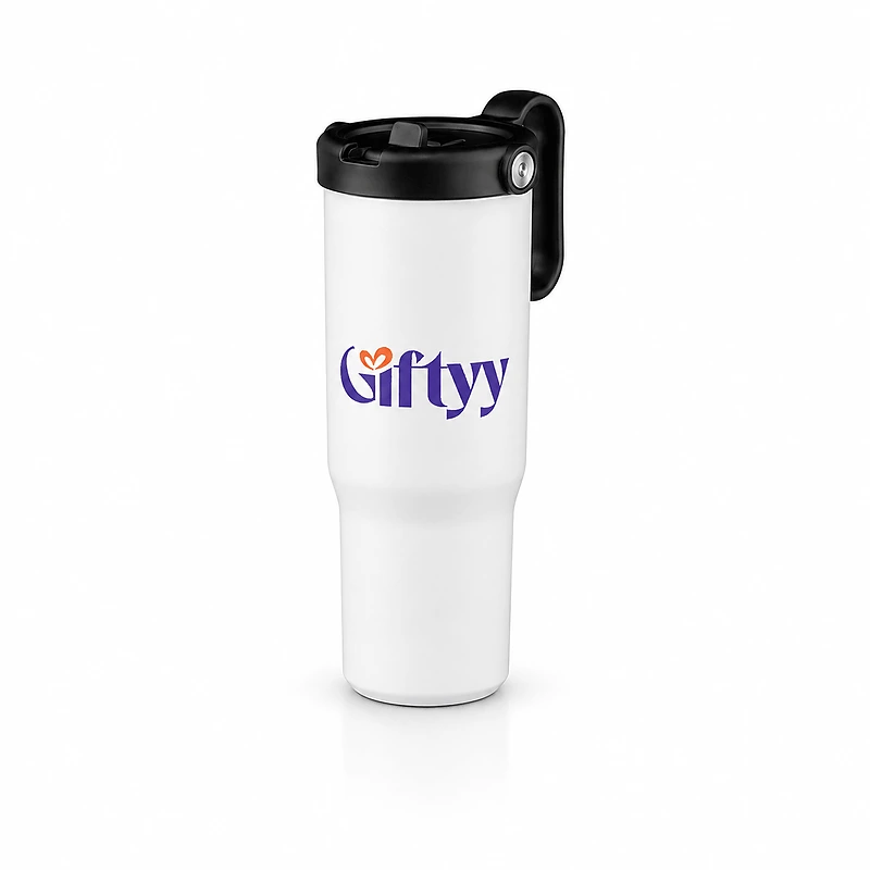 Recycled Stainless Steel Mug with Straw In UAE