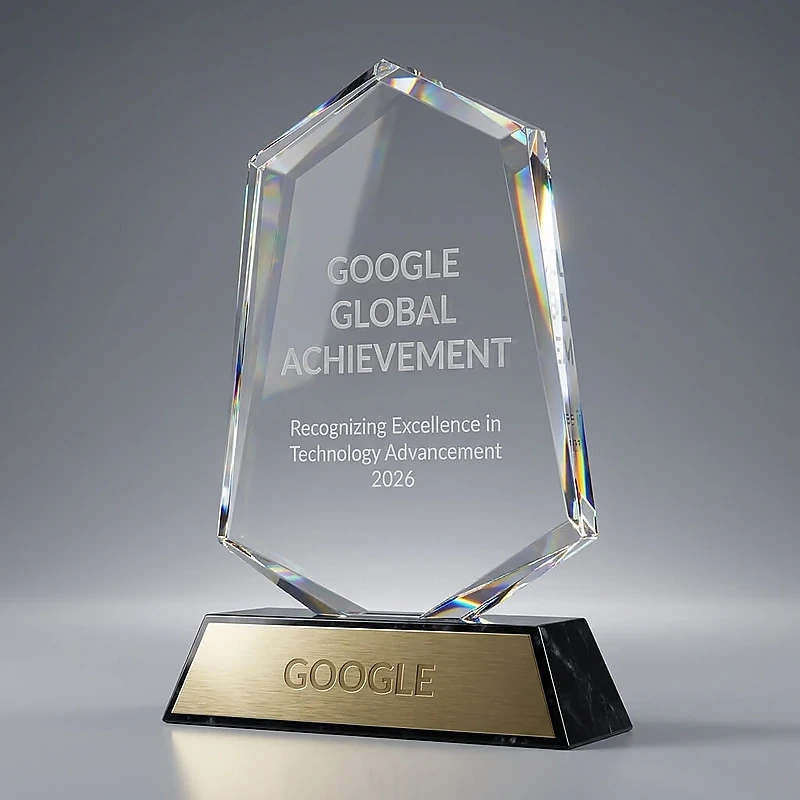 Crystal Award Hexagon