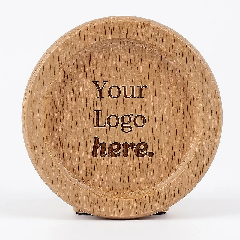 Wood Coasters Set with Holder