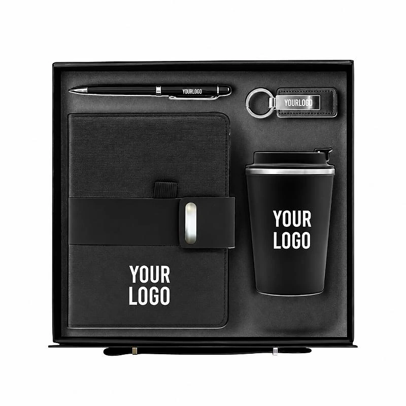 Corporate Gift Set Black – 4-Piece Executive Corporate Gift Set