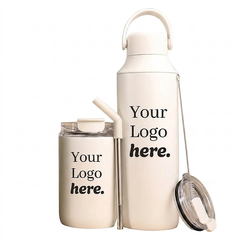 Double-Wall Stainless Steel Cups (600ml & 300ml)