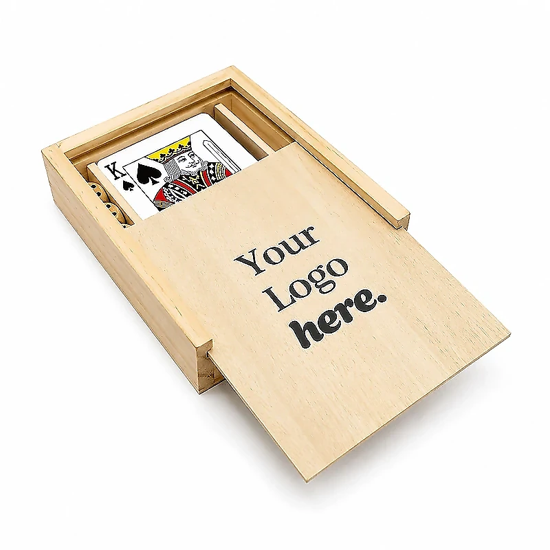 Eco-neutral 2-in-1 Wooden Games Box