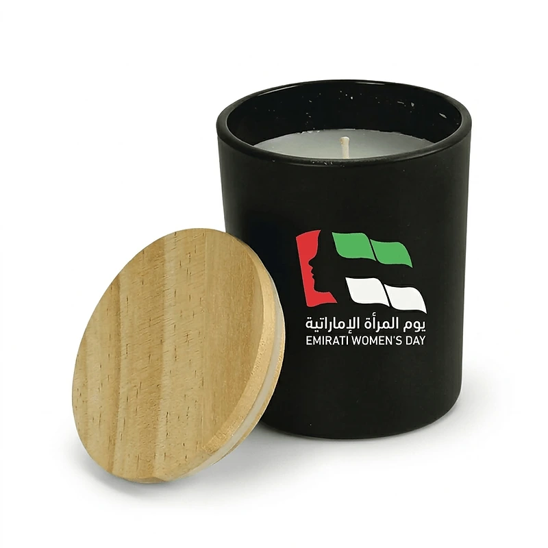 Scented Candles Arabian Oud & Vanilla Fragrance in Glass Bottle