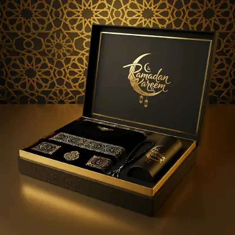 Prayer Mat with Tasbih in Tubular Box