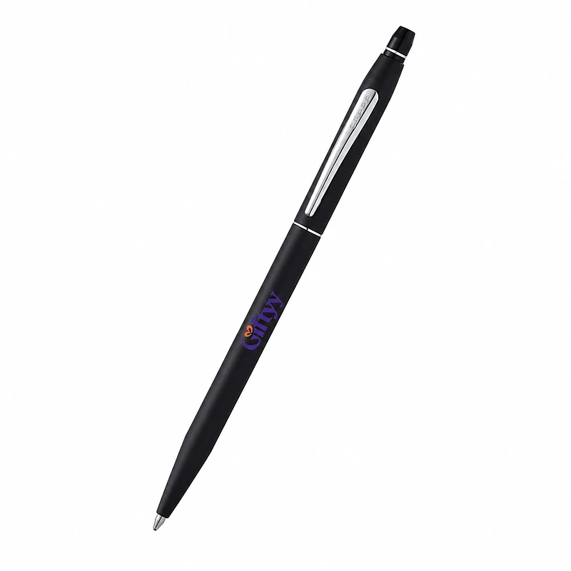 Cross Click™ Classic Black Ballpoint Pen (Blue Ink)